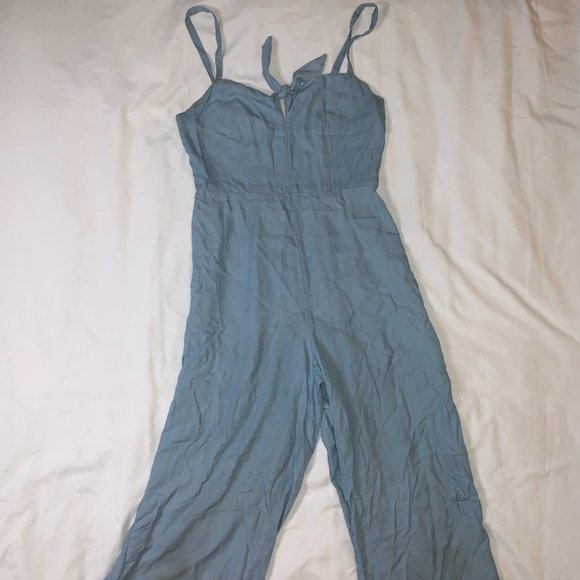 Sleeveless Blue Jean Jumpsuit - Picture 1 of 1
